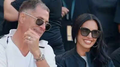 Vanessa Bryant poses with Los Angeles Lakers GM Rob Pelinka in a stunning new Instagram post