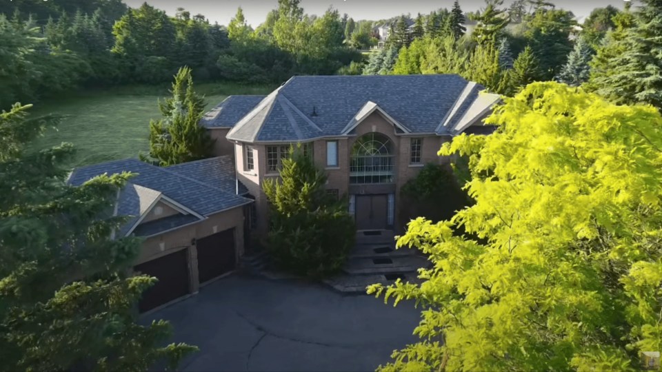 Nature has started to reclaim the 4,800 square foot home