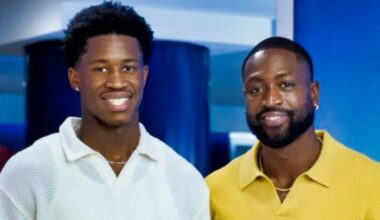 76ers Rookie VJ Edgecombe Spotted Linking Up With Dwyane Wade At High-Profile Aramis Launch