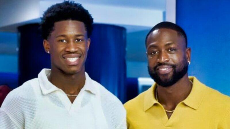 76ers Rookie VJ Edgecombe Spotted Linking Up With Dwyane Wade At High-Profile Aramis Launch