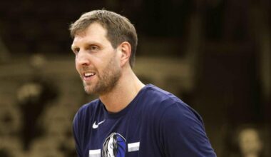 Dirk Nowitzki on why facing San Antonio in his farewell game ment so much to him: "This team was always sort of our big brother"