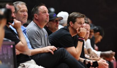 Utah Jazz Jeff Hornacek, President of Basketball Operations Austin Ainge, general manager Justin Za...