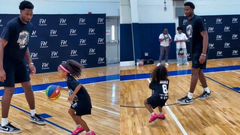 Jaren Jackson Jr. Melts Hearts After Letting Ja Morant’s Daughter Kaari Score In Adorable Training Camp Moment