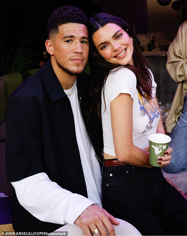 The on-off couple pictured in February 2022