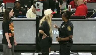 Injured Sophie Cunningham was caught in a standoff with a police officer on Thursday night