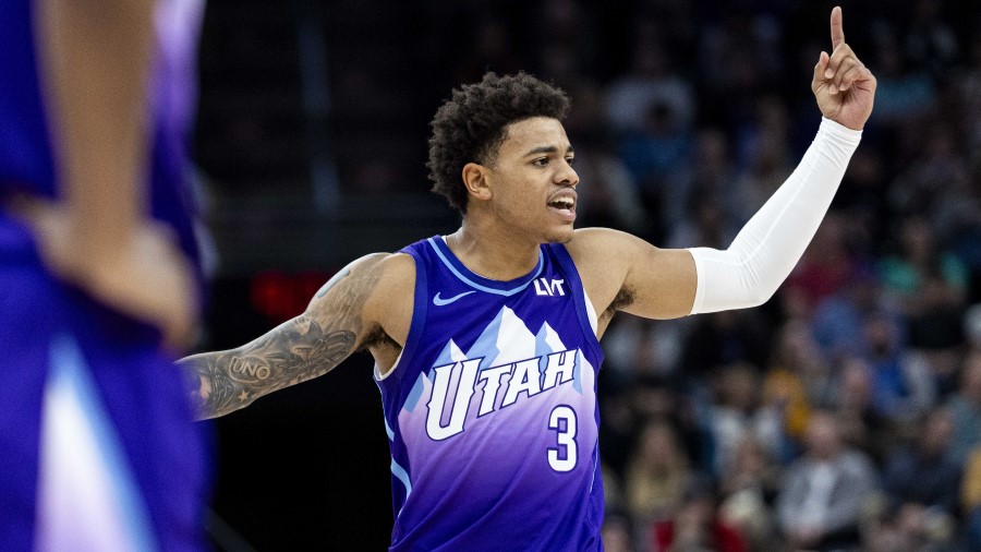 Utah Jazz guard Keyonte George (3)