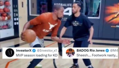 Kevin Durant’s Nasty Footwork During Workout With Dash Has NBA Fans Losing Their Minds