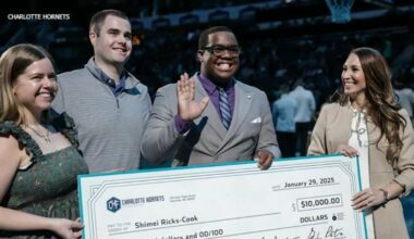 Rick Bonnell Memorial Scholarship | Fayetteville State student wins $10,000 scholarship from the Charlotte Hornets