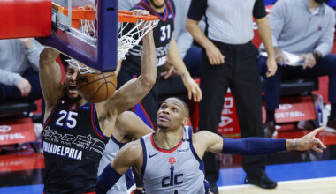 Russell Westbrook at Wells Fargo Center