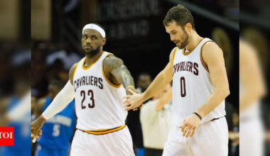 LeBron James shares 3-word birthday wish for his Cleveland Cavaliers teammate Kevin Love | NBA News