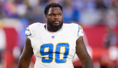 Chargers DT Teair Tart fined for slapping Travis Kelce in Week 1 win over Chiefs, per report