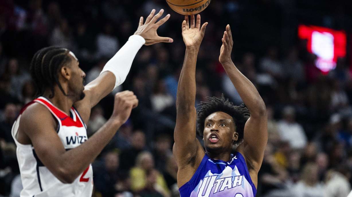 Jazz win battle of NBA basement-dwellers 128-112 over Washington