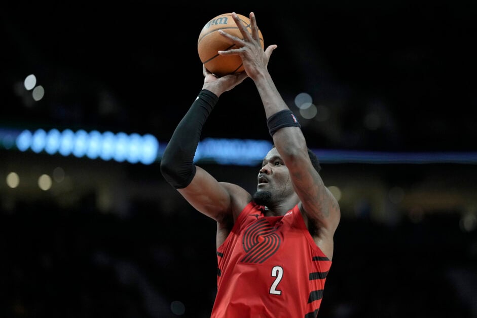 Deandre Ayton during his time with the Portland Trail Blazers