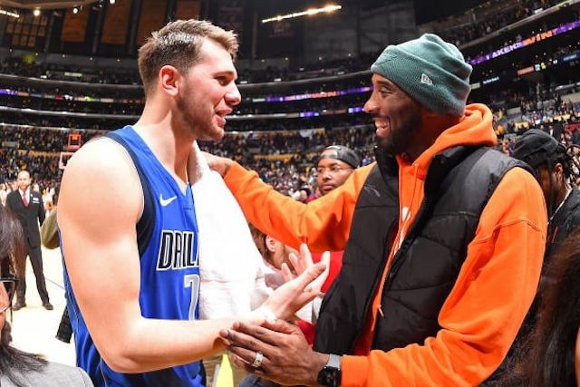 New Mural Featuring Luka Doncic, Gianna & Kobe Bryant In Burbank