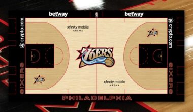 Sixers release first official look at court honoring 2001 finals team