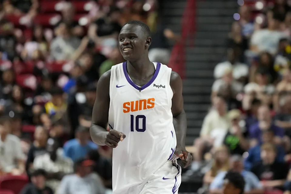 Khaman Maluach #10 of the Phoenix Suns