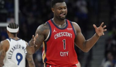 Pelicans sit Zion Williamson with bruised lower back for rematch with Timberwolves