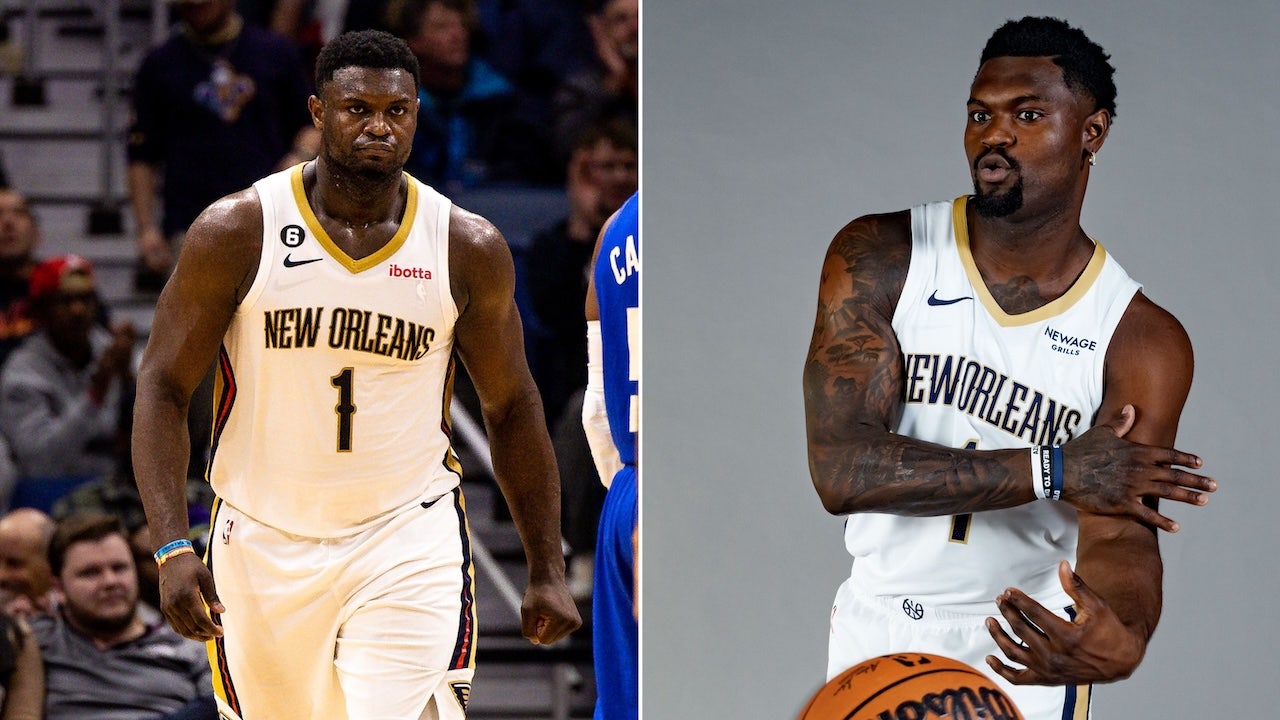 Zion Williamson shows off dramatic weight loss at Pelicans media day