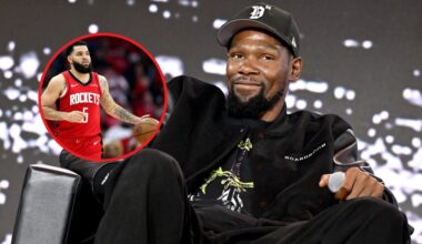 Zach Lowe responds when asked if Kevin Durant would sign with Rockets if he knew about Fred VanVleet's injury
