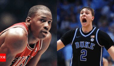 “GOAT and the future” - Michael Jordan’s iconic Ryder Cup moment with Cooper Flagg breaks the internet | NBA News