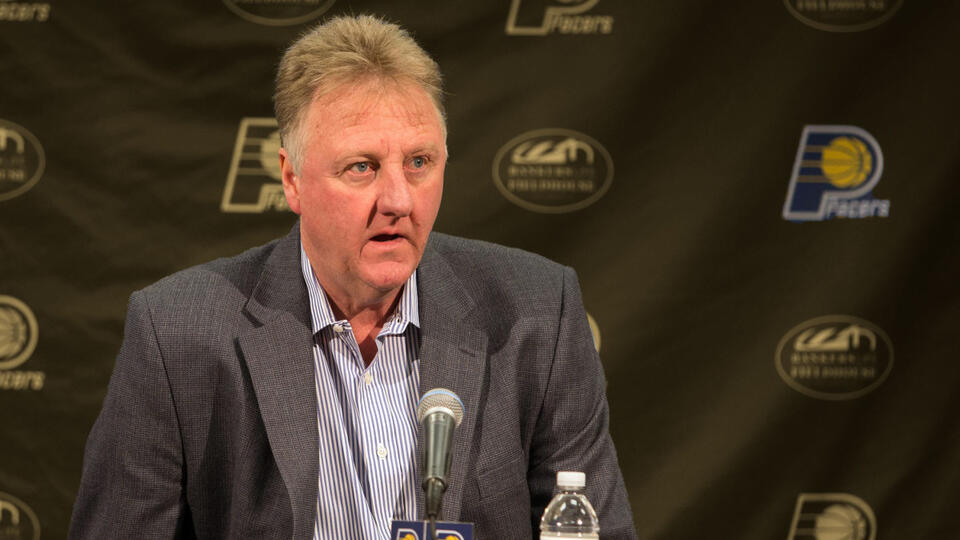 "Well, why shoot if you're making all of them?" - Larry Bird recalls talking smack after making shot after shot at the Pacers' practice facility