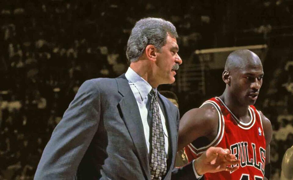 Michael Jordan and Phil Jackson on how the Bulls pulled off a miracle in Game 6: "We were struggling, totally out of sync, no rhythm"
