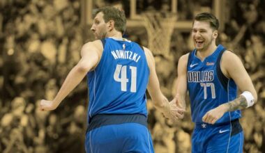 Luka Doncic highlights what stood out the most to him when he shared the locker room with Dirk Nowitzki: "How professional he was with everything"