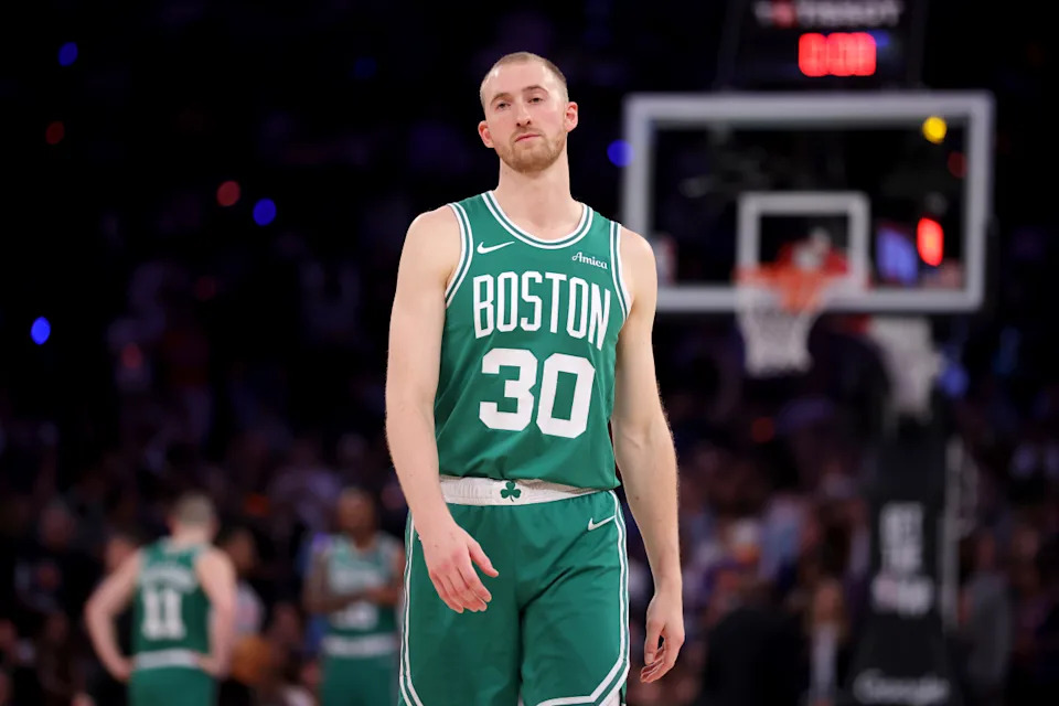 Boston Celtics forward Sam Hauser (30)© Brad Penner-Imagn Images