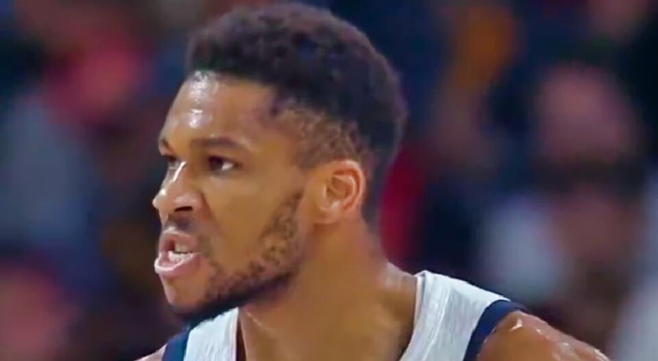 Giannis Antetokounmpo Fires Up Fans With Savage Mean Mug After Huge Block In EuroBasket Third-Place Game [VIDEO]