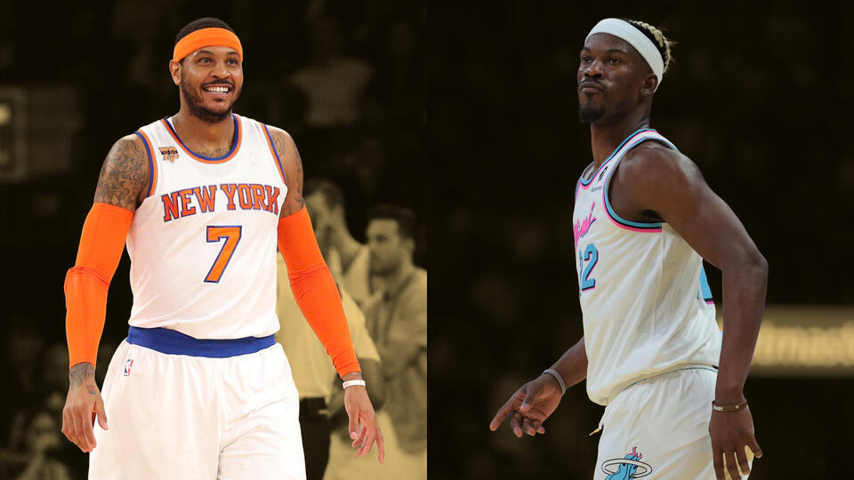 "I need you to give me something on the other end of the floor" - Robert Horry would rather have Heat's Jimmy Butler than the Knicks' Carmelo Anthony on the team