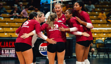 Razorbacks Gut Out Five-Set Victory Over Rockets