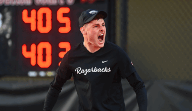 Vrba Advances in Consolation, Two Other Razorbacks Fall