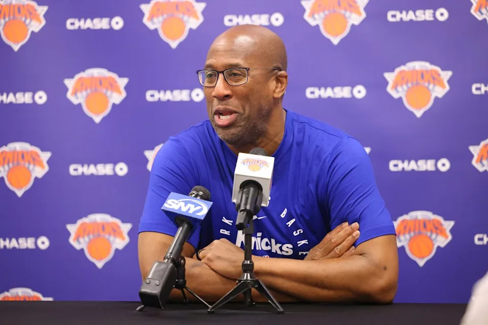 New York Knicks head coach Mike Brown when the New York Knicks practiced Wednesday, September 24, 2025. Robert Sabo for NY Post