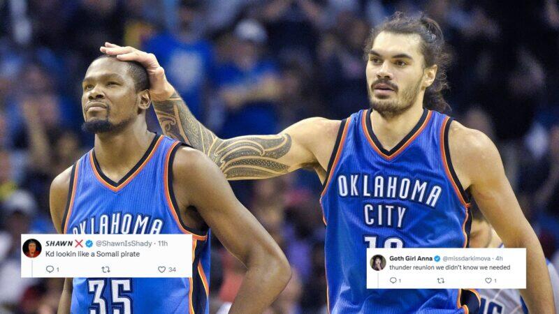 NBA Fans Crack Up After Kevin Durant And Steven Adams Spotted Fishing Together On Offseason Trip