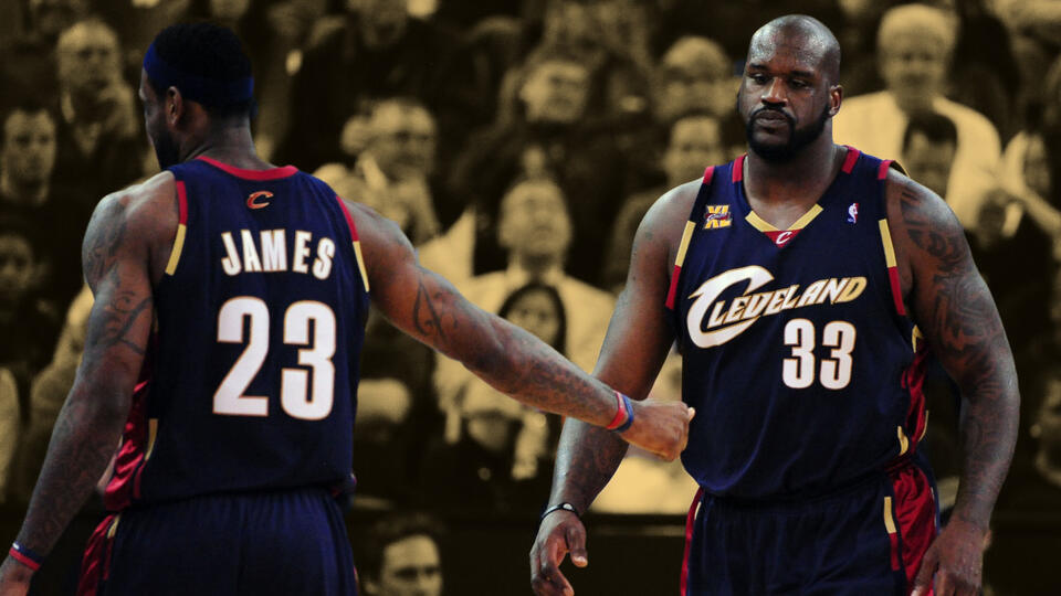 "He's in really good shape" - LeBron was impressed with Shaq when he arrived to the Cavs