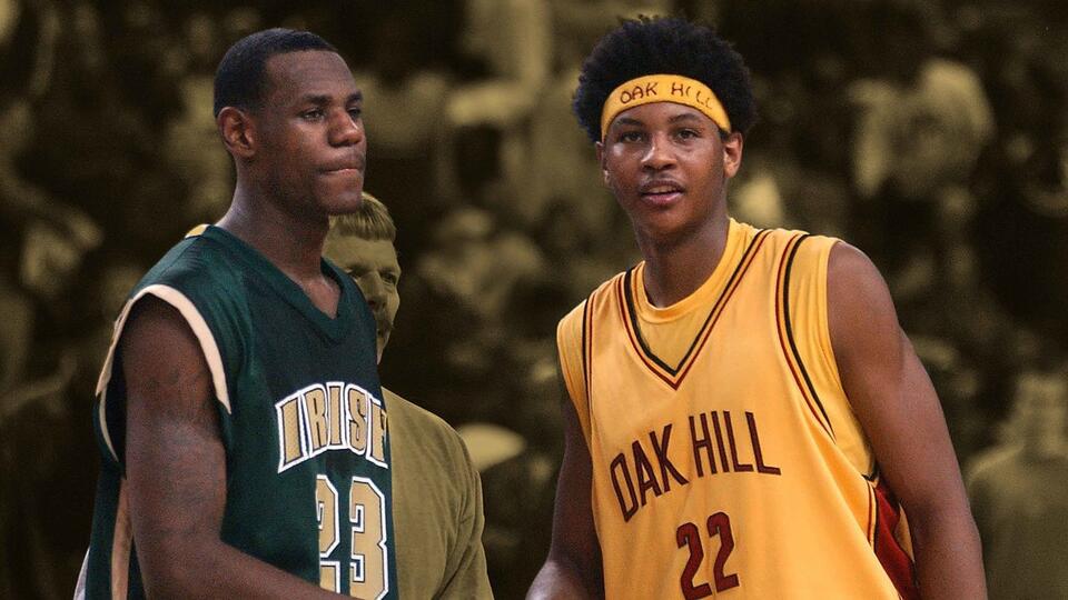 "When the lights go on and the ball goes up, we're winning that game" - Melo on proving his HS coach wrong about his friendship with LBJ