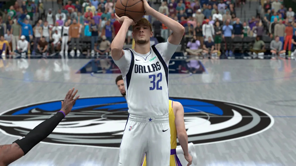 Mavs rookie Cooper Flagg is expected to make an immediate impact. (2K Games/NBA2K26)