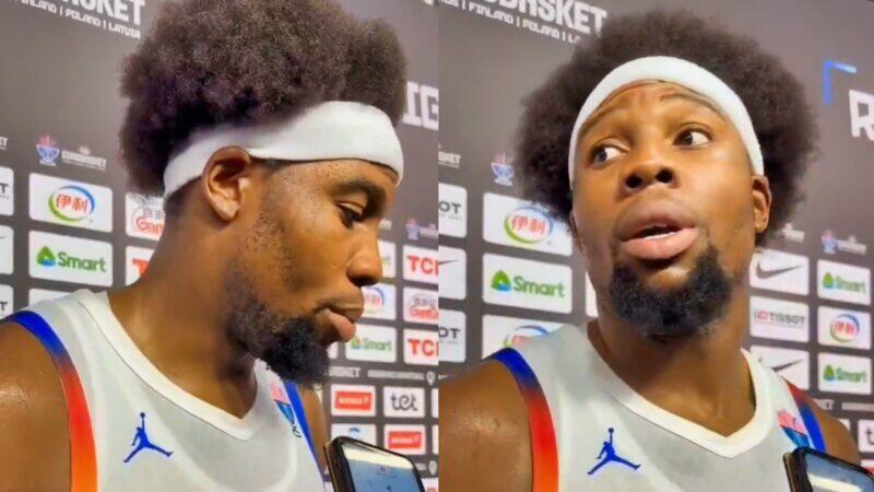 Guerschon Yabusele Snaps At Celebrating Journalist After France’s Stunning Loss To Georgia [VIDEO]