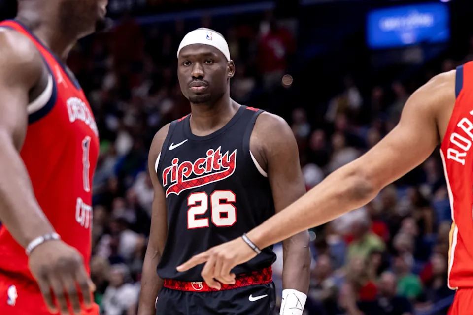 Portland Trail Blazers center Duop Reath (26)Stephen Lew-Imagn Images