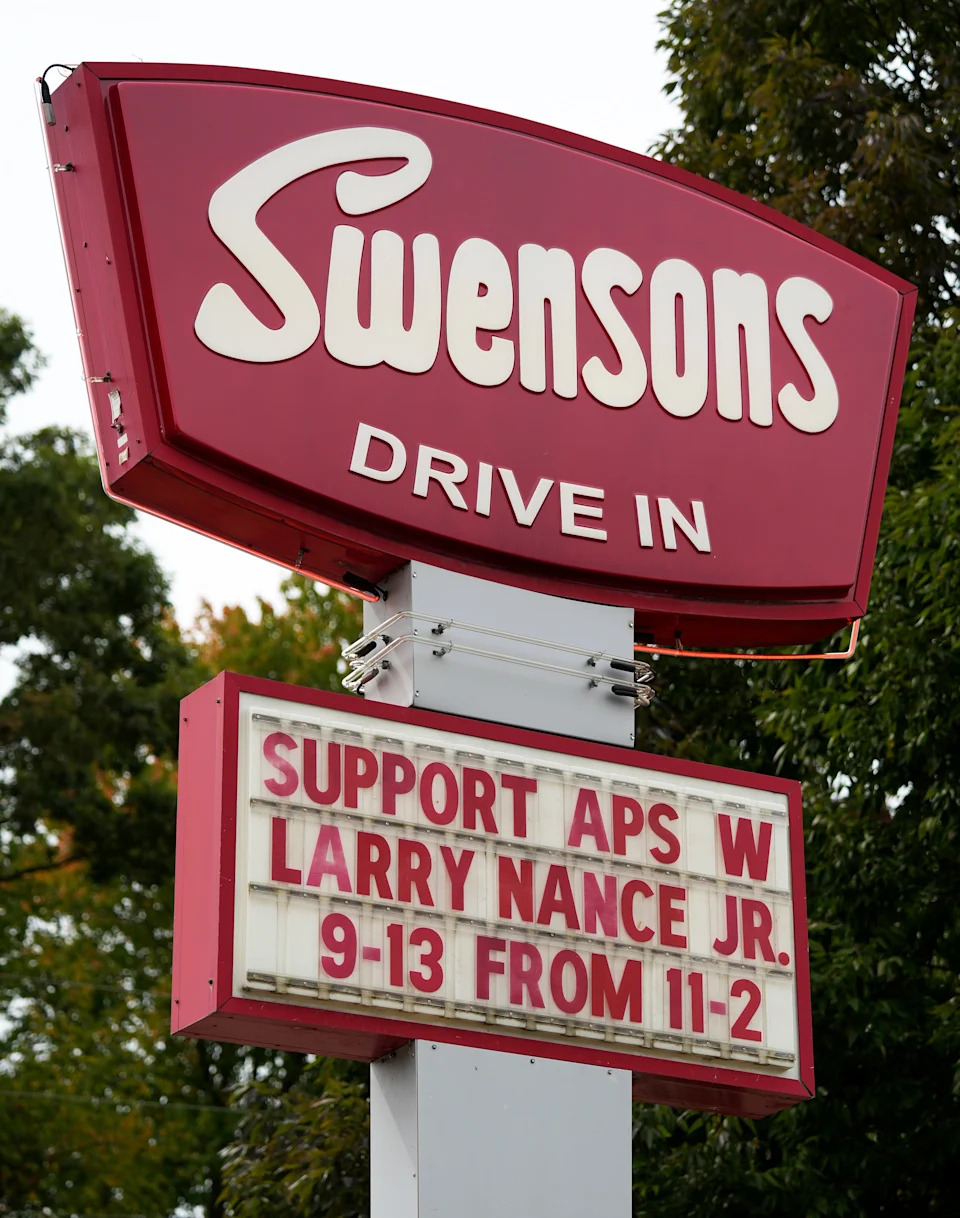 Larry Nance Jr. held a fundraising event for Akron Public Schools at the Swensons Drive-In on Hawkins Ave., Sept. 13, 2025, in Akron, Ohio.