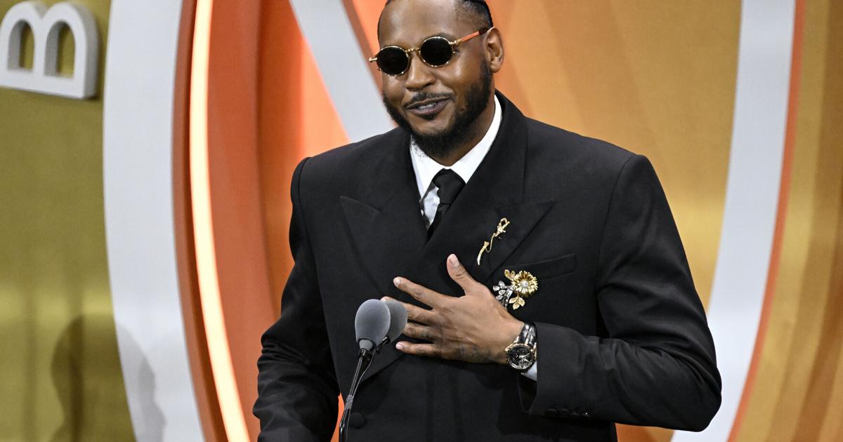 Carmelo Anthony enters Hall of Fame as a Knick: 'My soul will always echo 33rd and 7th' |