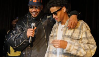 Kiyan, Carmelo Anthony sport Syracuse jerseys on cover of SLAM Magazine