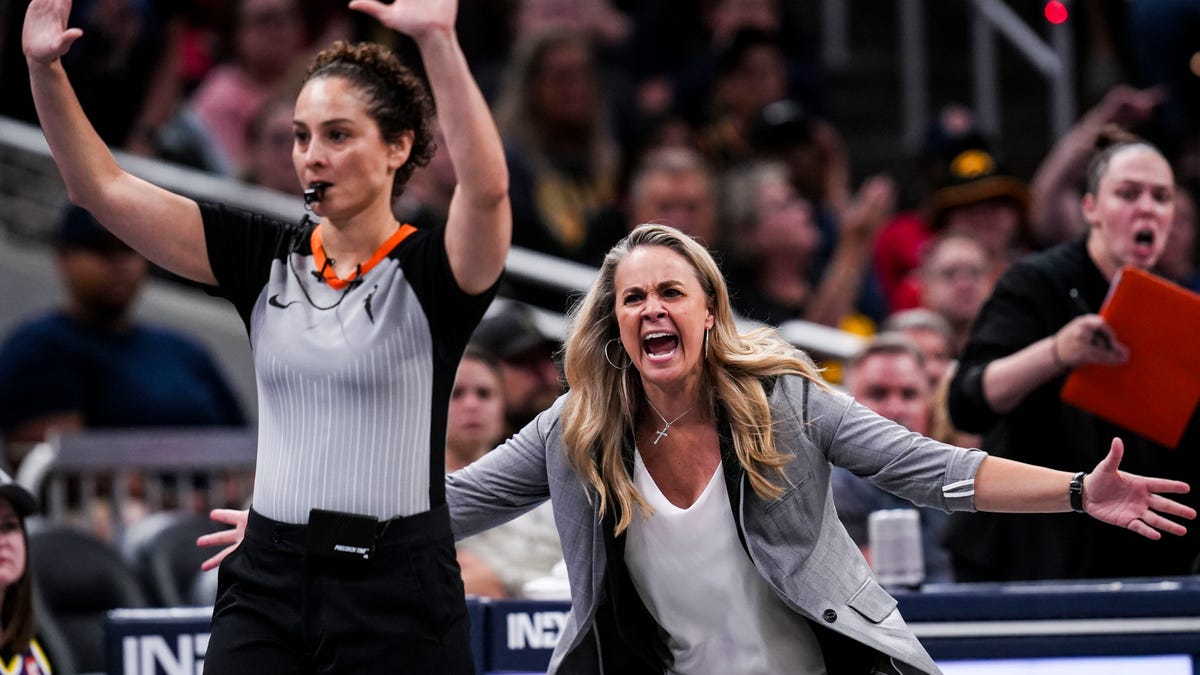 Becky Hammon on WNBA officiating, refers to NBA, NFL rules for comparison