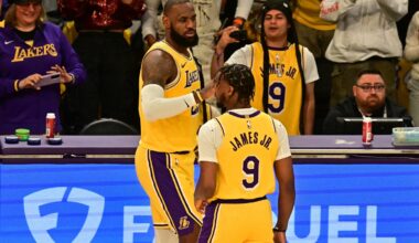 Bronny James admits how nervous he was for his first NBA game