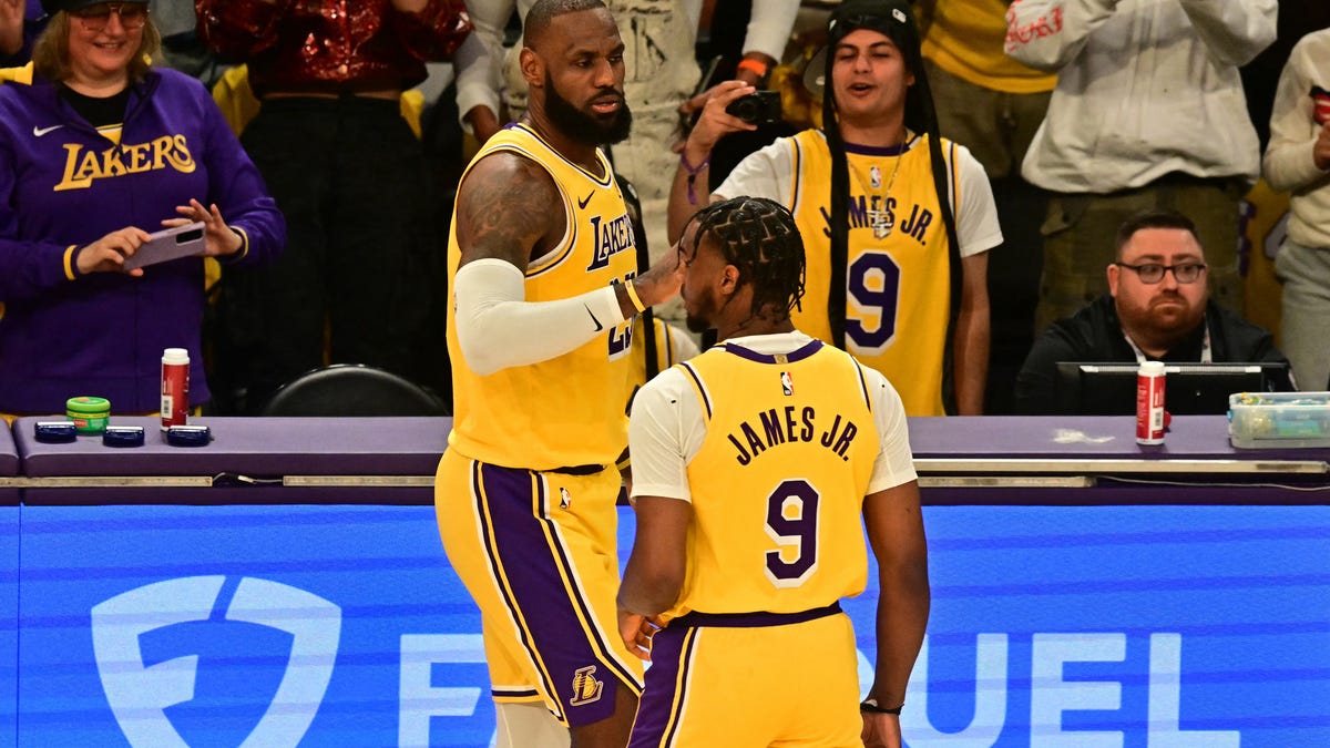 Bronny James admits how nervous he was for his first NBA game