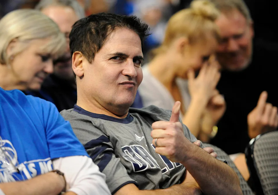 Dallas Mavericks team owner Mark Cuban watches in disgust as his team loses to the Miami Heat in the 2006 NBA Finals.© Jerome Miron-Imagn Images