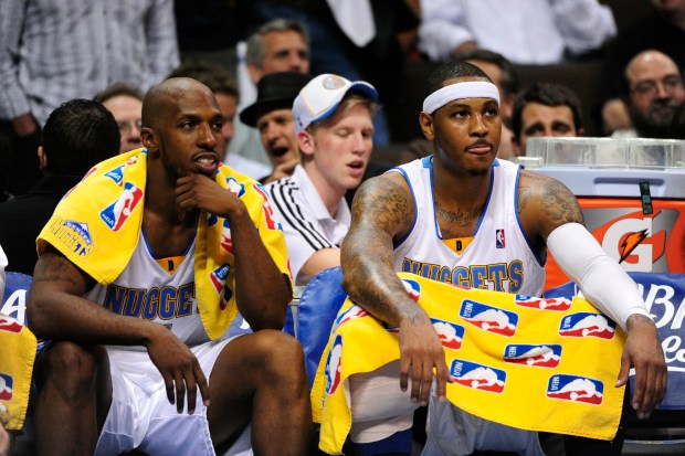Denver Nuggets teammates Chauncey Billups and ...