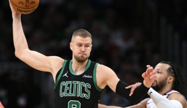 What happened to Kristaps Porzingis in the 2025 NBA Playoffs?