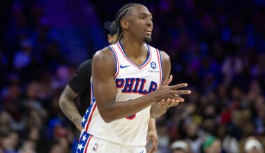 Sixers star Tyrese Maxey drills 3-pointers in offseason workout