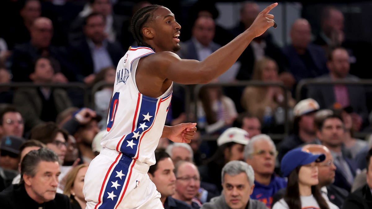 Sixers star Tyrese Maxey gets 1-on-1 work in with 2-time NBA champ